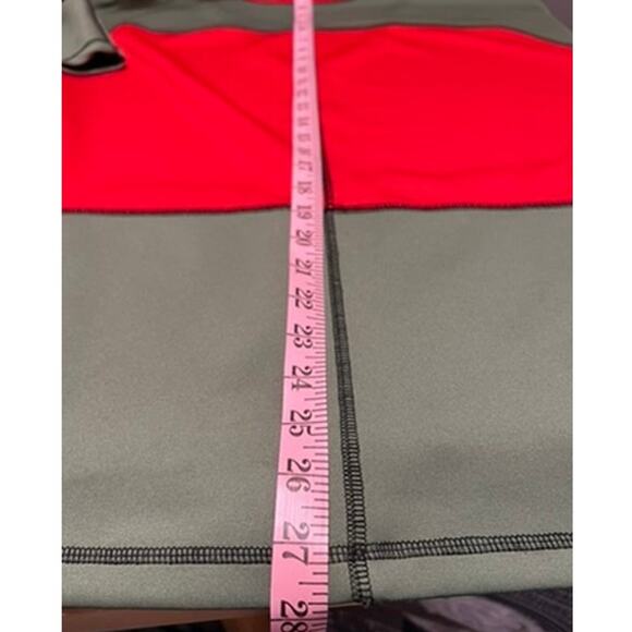 Anne Klein Colorblock Neoprene Tunic Top Sz L Unique Minimalist Statement Funky - Picture 8 of 9